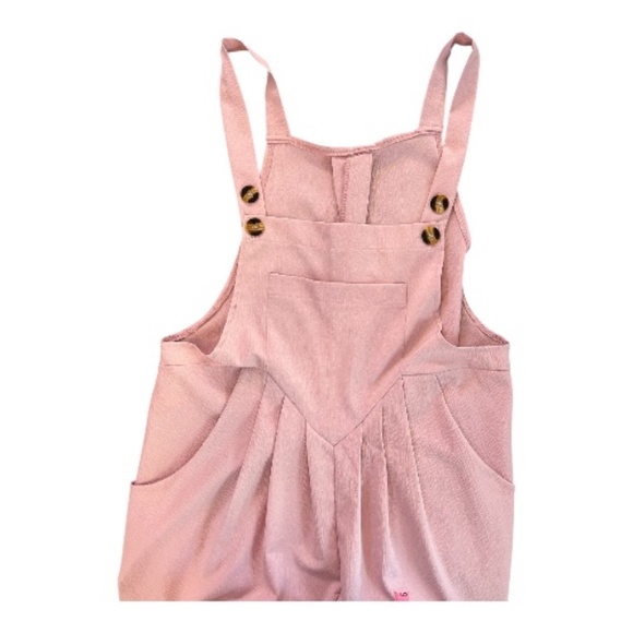 β¨ EUC Dusty Rose Casual Wide Leg Overalls Jumpsuit | Size XL - Picture 9 of 11